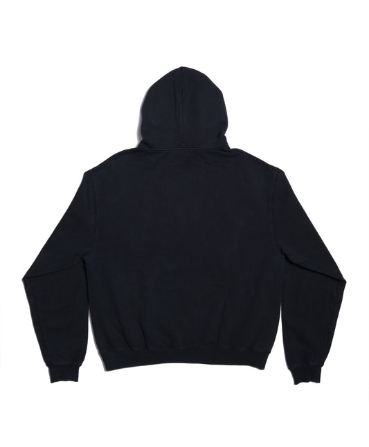 CAPS VINTAGE BLACK OVERSIZED HOODIE